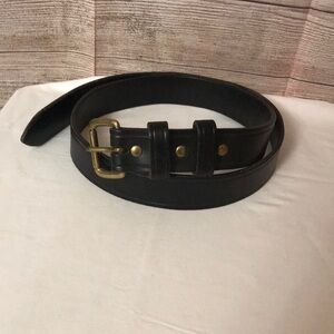 Men's Black Leather Belt